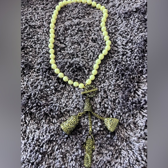 Heidi Daus “Boho Charm” vintage toggle necklace with charms & Swarovski Crystals - Picture 4 of 10